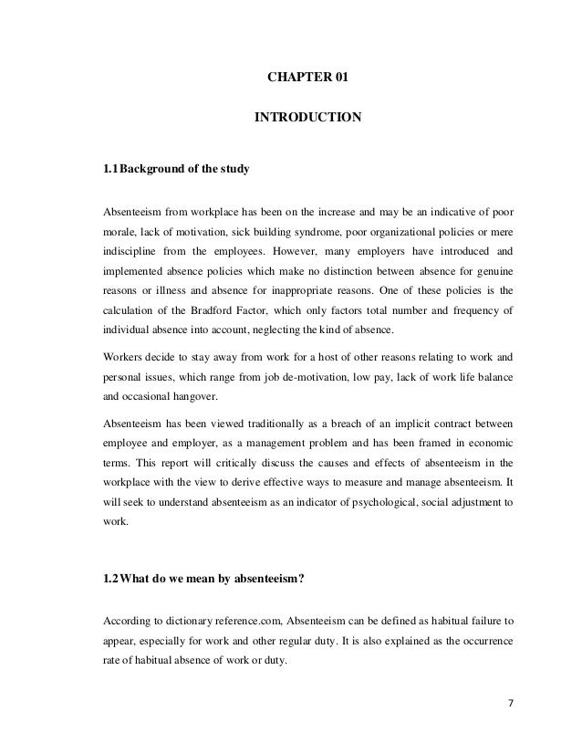 What is absenteeism and what causes absence management essay essay on absenteeism in the workplace